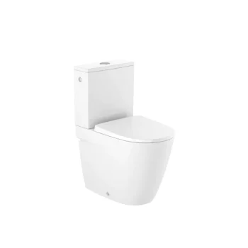 Taza de tanque bajo Rimless con salida dual blanco Ona Roca