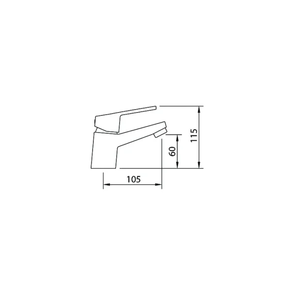 Medidas de monomando Lavabo C1 Cabel One
