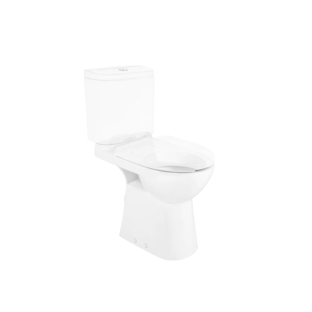 Taza con Tanque Bajo Access en una salida horizontal y un elegante acabado en color blanco.