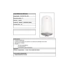 Ficha tecnica del Termo Electrico Vertical Cabel 100L